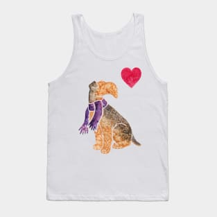 Watercolour Airedale Terrier Tank Top